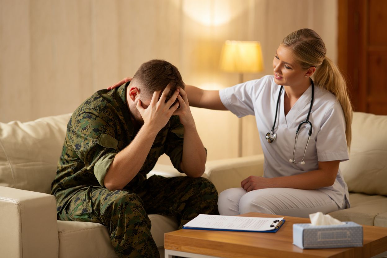 солдат на приеме у психиатра